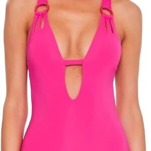 NWT!! BECCA Pink One Piece Swimsuit